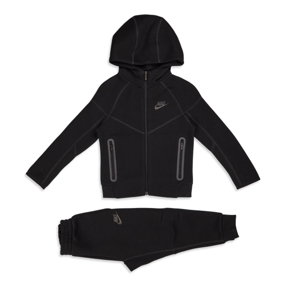 Nike Little Kids Tech Fleece Full-Zip Set in Black Size: 6